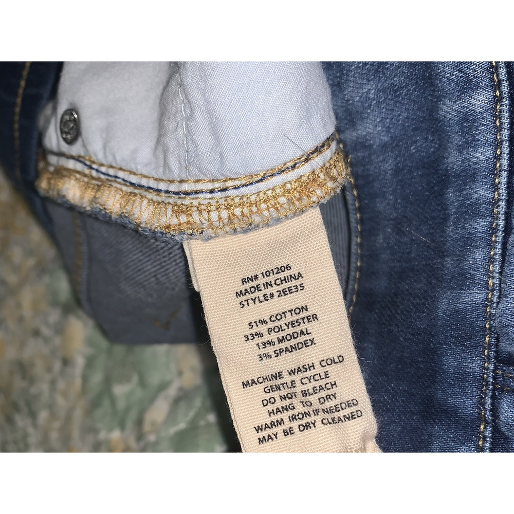 Soft Surroundings Denim Relaxed Shorts pull on Size M Stretch 2EE35 - Picture 5 of 5